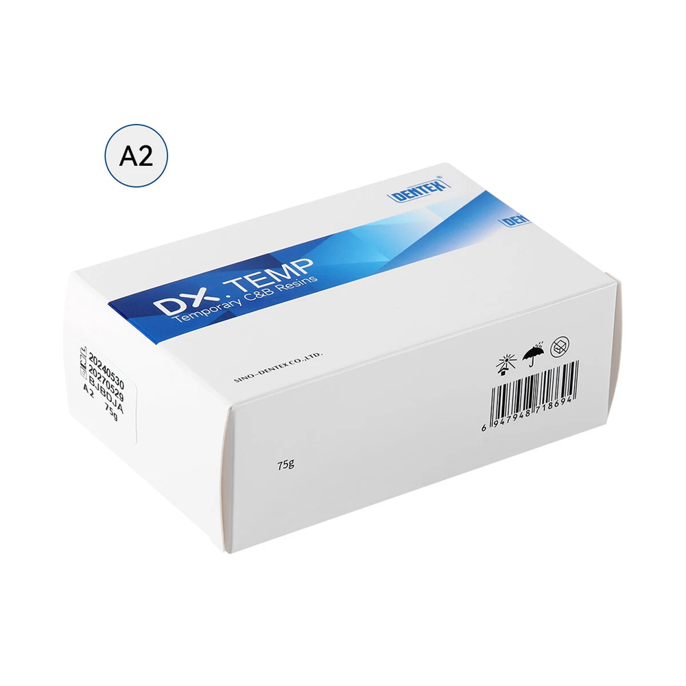Dentex Dental Self Cure Temporary Crown and Bridge Resins A1/A2/A3 Mix Tips