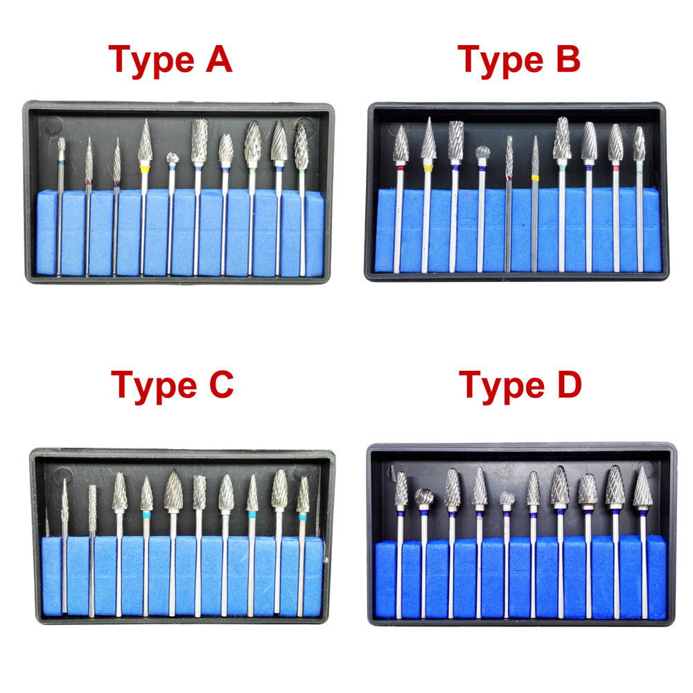 Dental Lab Polishing Bur Drills Tungsten Steel Carbide Cutter Burs 2.35MM