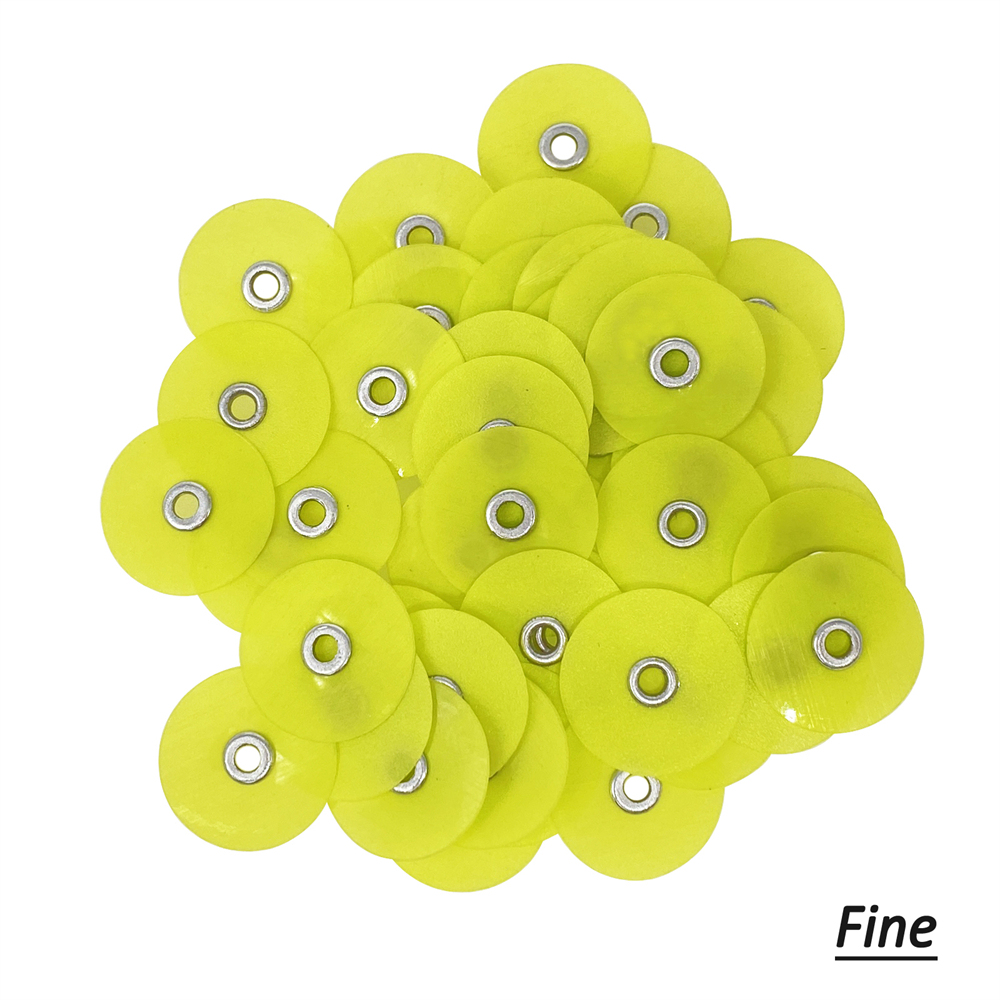 50Pcs Dental Composite Finishing Polishing Discs Coarse/Medium/Fine/Super Fine 16mm