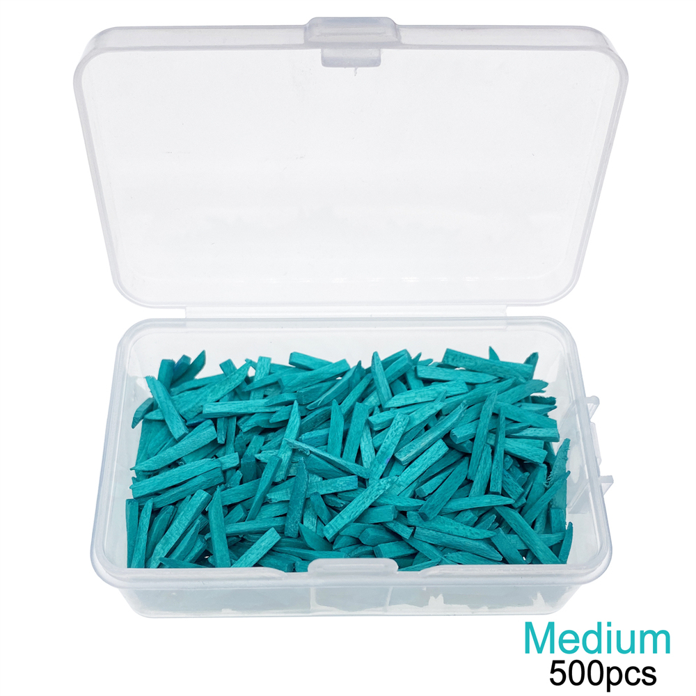 500Pcs Dental Wooden Interdental Wedges Contoured Matrices Wedges Tooth Gap