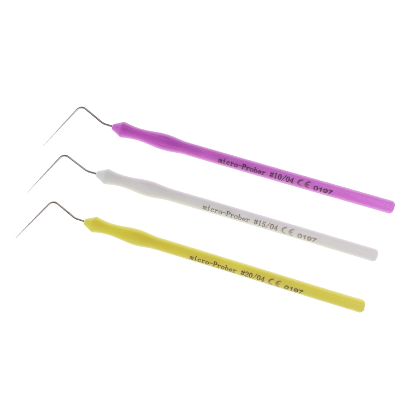 Dental  Endo Micro-Prober Orifice Opener .04 #10 #15 #20 Metal Tip Tool