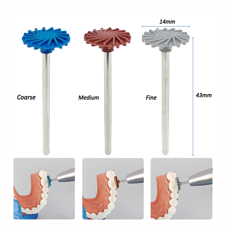 Dental Composite Polishing Diamond System HP Disc 14mm Wheel kit
