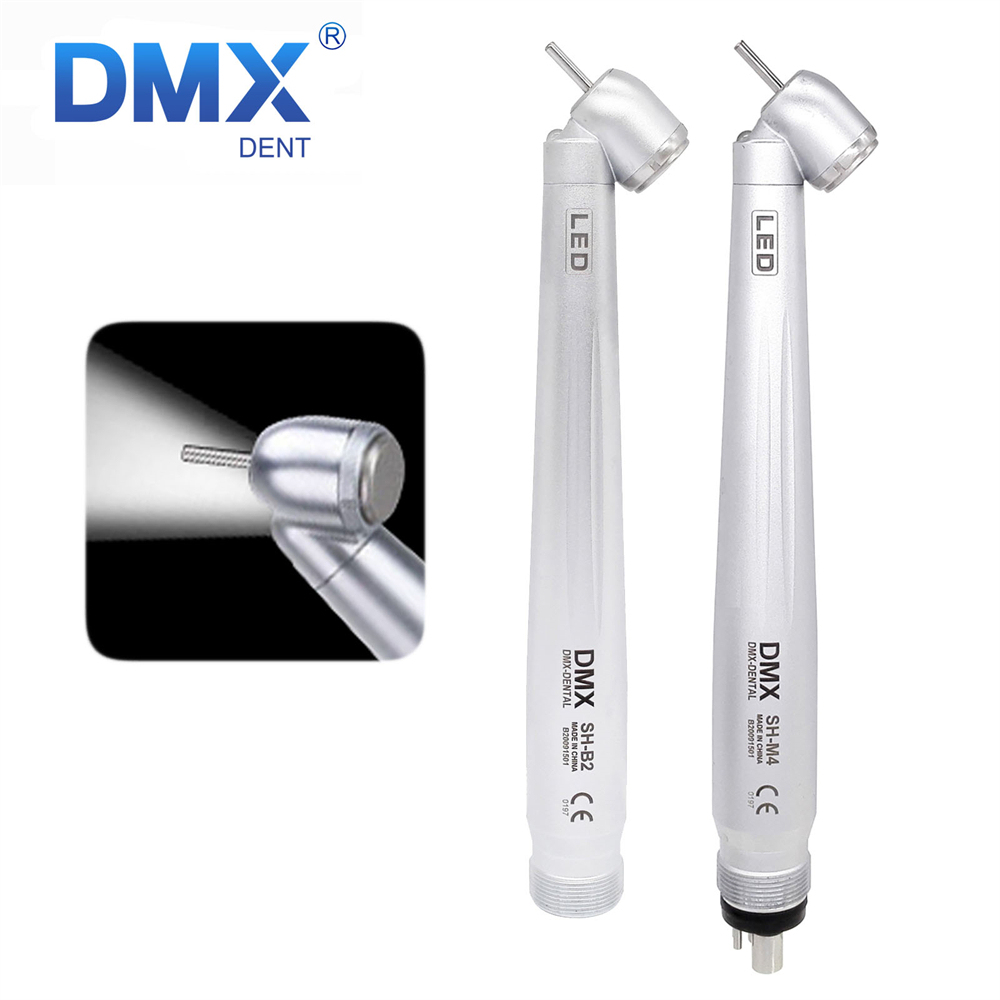DMXDENT Dental Surgical 45 Degree High Speed Handpiece Air Turbine 2/4 Holes
