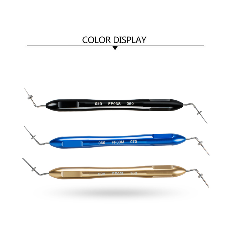 Dental Endo Buchanan Hand Plugger Tip Fill Obturation 3 Colors