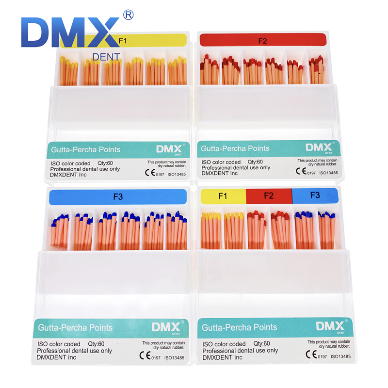DMXDENT Dental Universal Endo Root Canal Gutta Percha Points F1/F2/F3/F1-F3