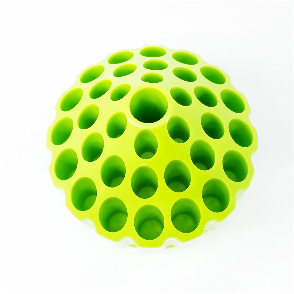Dental 360 Degree Rotation Polishing Burs Storage Holder 35Holes Blue/Green