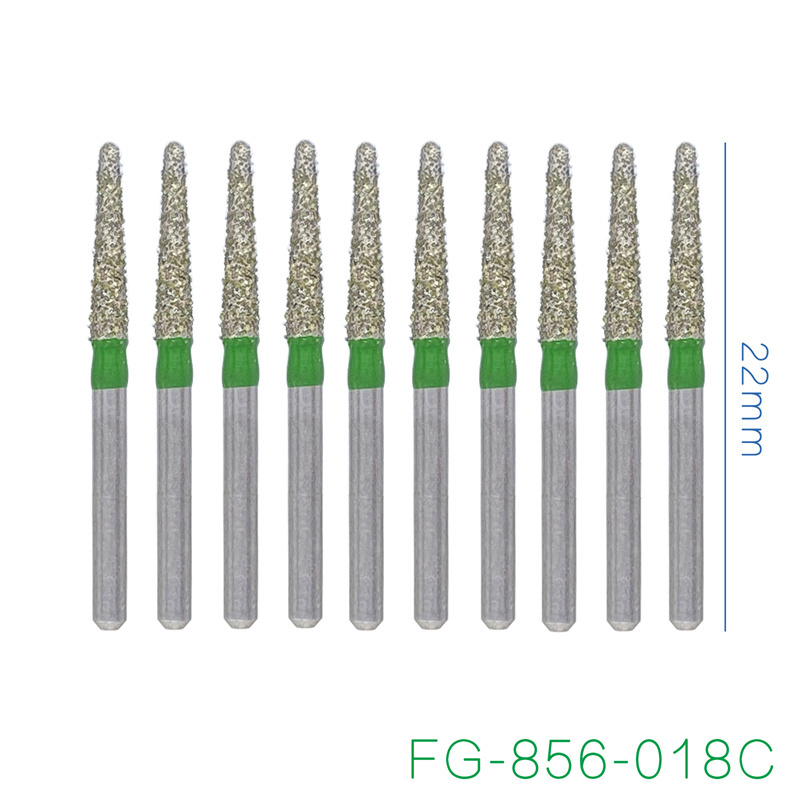 Dental Diamond Burs FG Round End Taper 856/018C Coarse For High Speed Handpiece