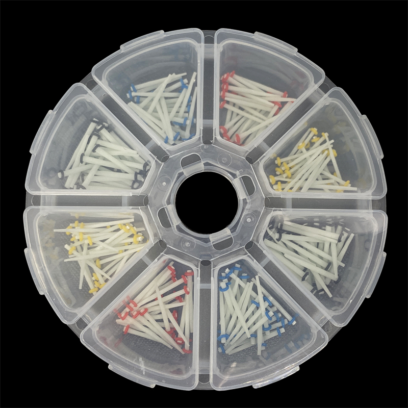 Dental Fiber Post Glass Straight /Quartz Screw Teeth Restorative 200Pcs/Box
