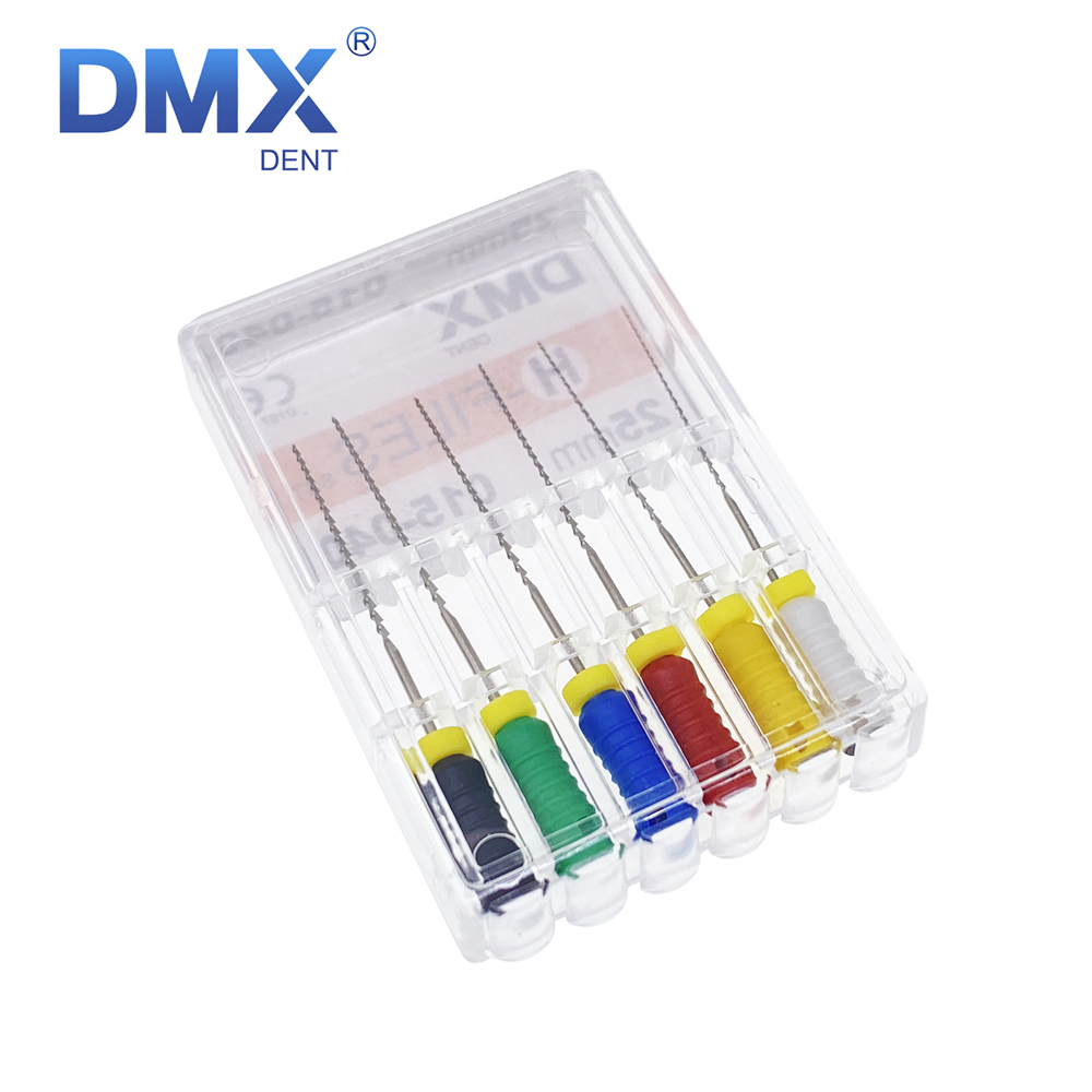 DMXDENT Dental Stainless Steel Endodontic Root Canal Hand Use Files H-File 21mm/25mm/31mm