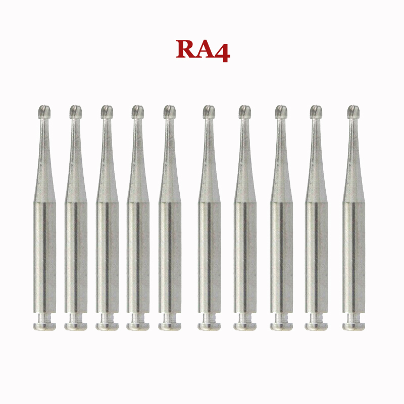10Pcs DMXDENT Dental Tungsten Steel Carbide Burs Low Speed Handpiece RA1-8