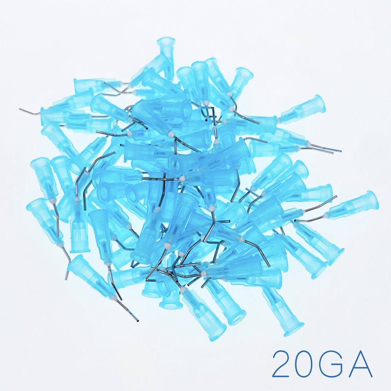 Dental Pre Bent Needle Tips All Size 100Pcs/Bag