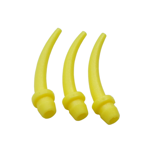 100PCS Intra Oral Dental Impression Mixing Syringe Tips Yellow Intraoral Nozzles #085