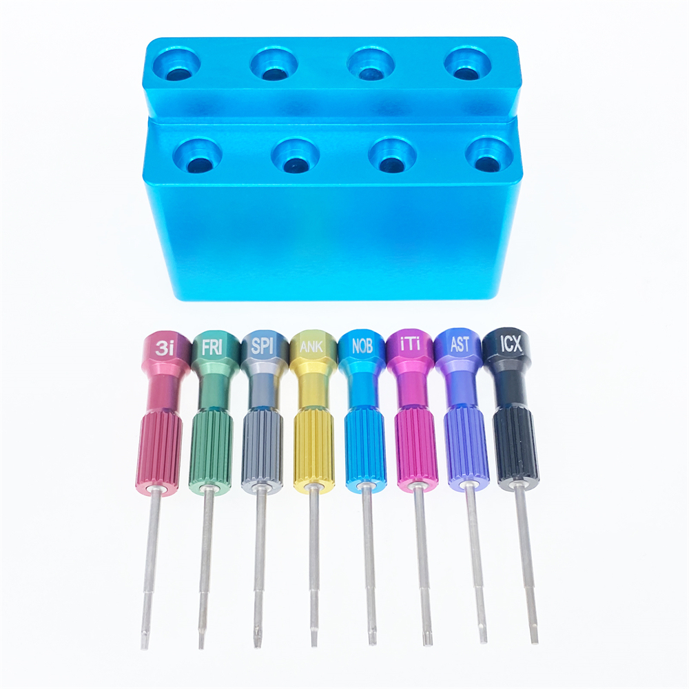 Dental Implant Screw Driver Kit Abutment Implant Tools Set 8 Drivers