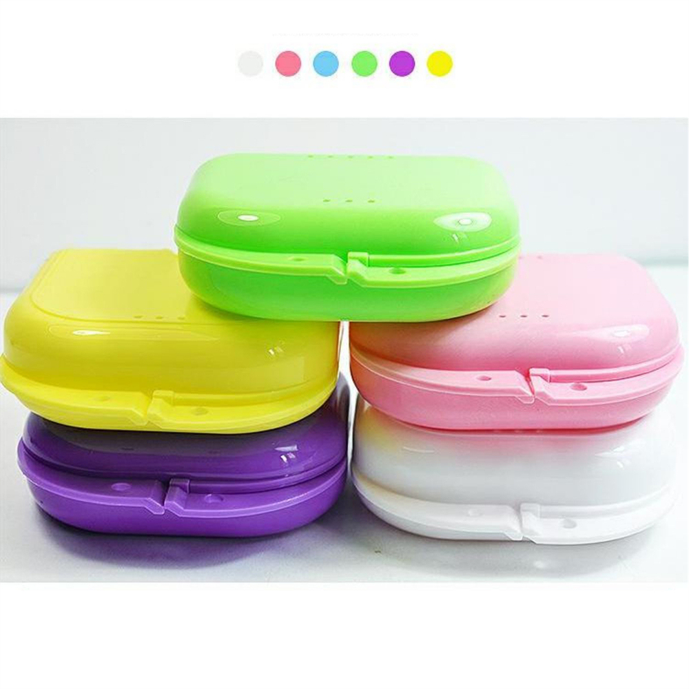 Dental Retainer Case Storage Mouth Guard Box Containers for Invisalign Teeth