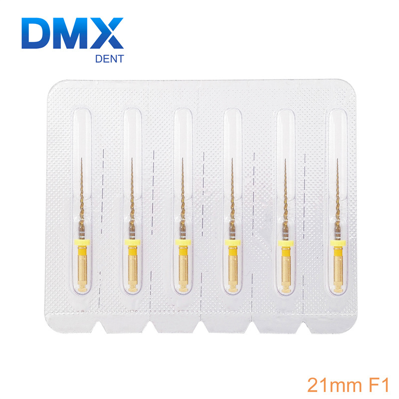 DMXDENT Dental Endodontic NITI Endo Rotary Files PT-Gold Taper Engine Use + Free Gift