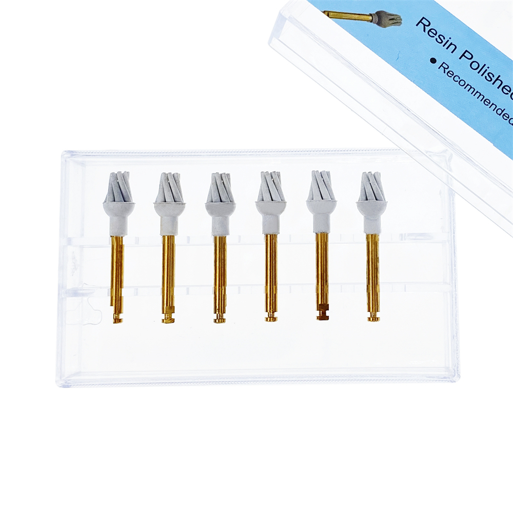 6Pcs/Box Dental Resin Polish Eagle Claw Wheel Brush For Posterior Teeth