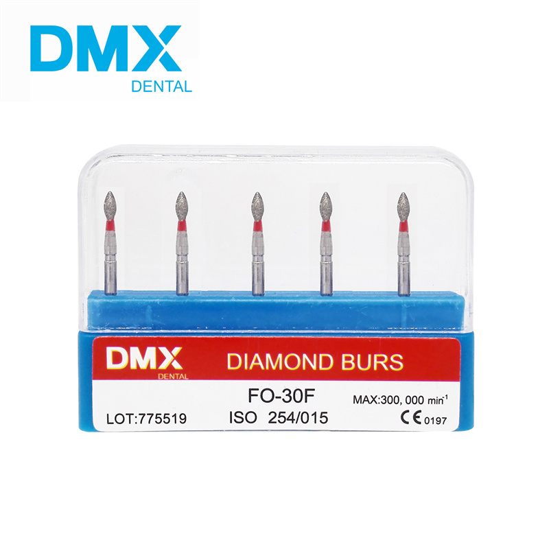 DMXDENT Diamond Burs Dental High Speed Handpiece Friction Grip FG 1.6mm + Free Handpiece