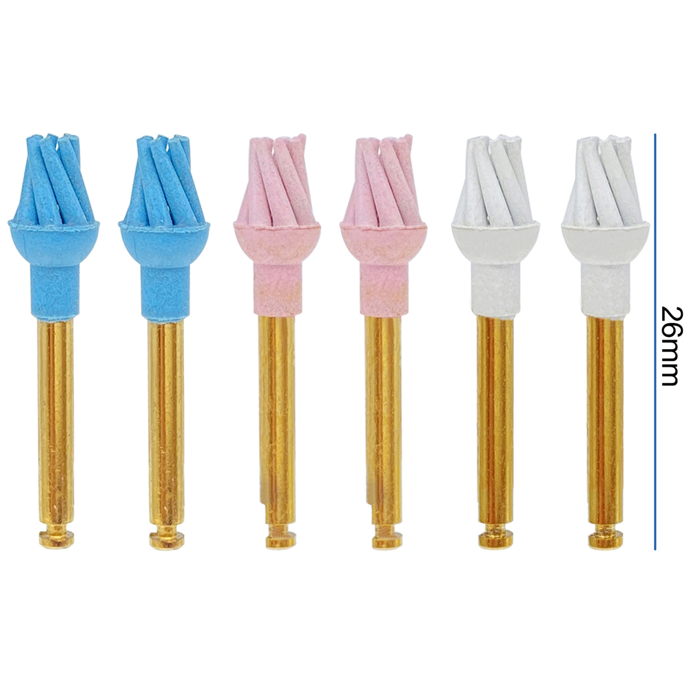 6Pcs/Box Dental Resin Polish Eagle Claw Wheel Brush For Posterior Teeth
