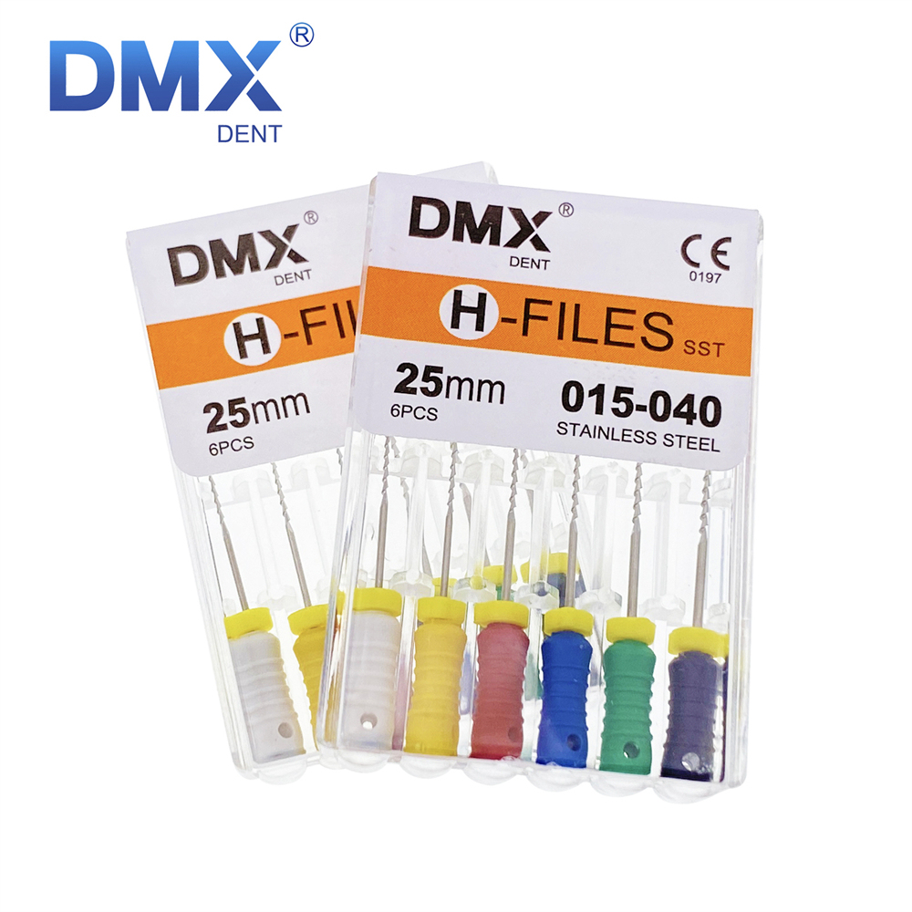 DMXDENT Dental Stainless Steel Endodontic Root Canal Hand Use Files H-File 21mm/25mm/31mm