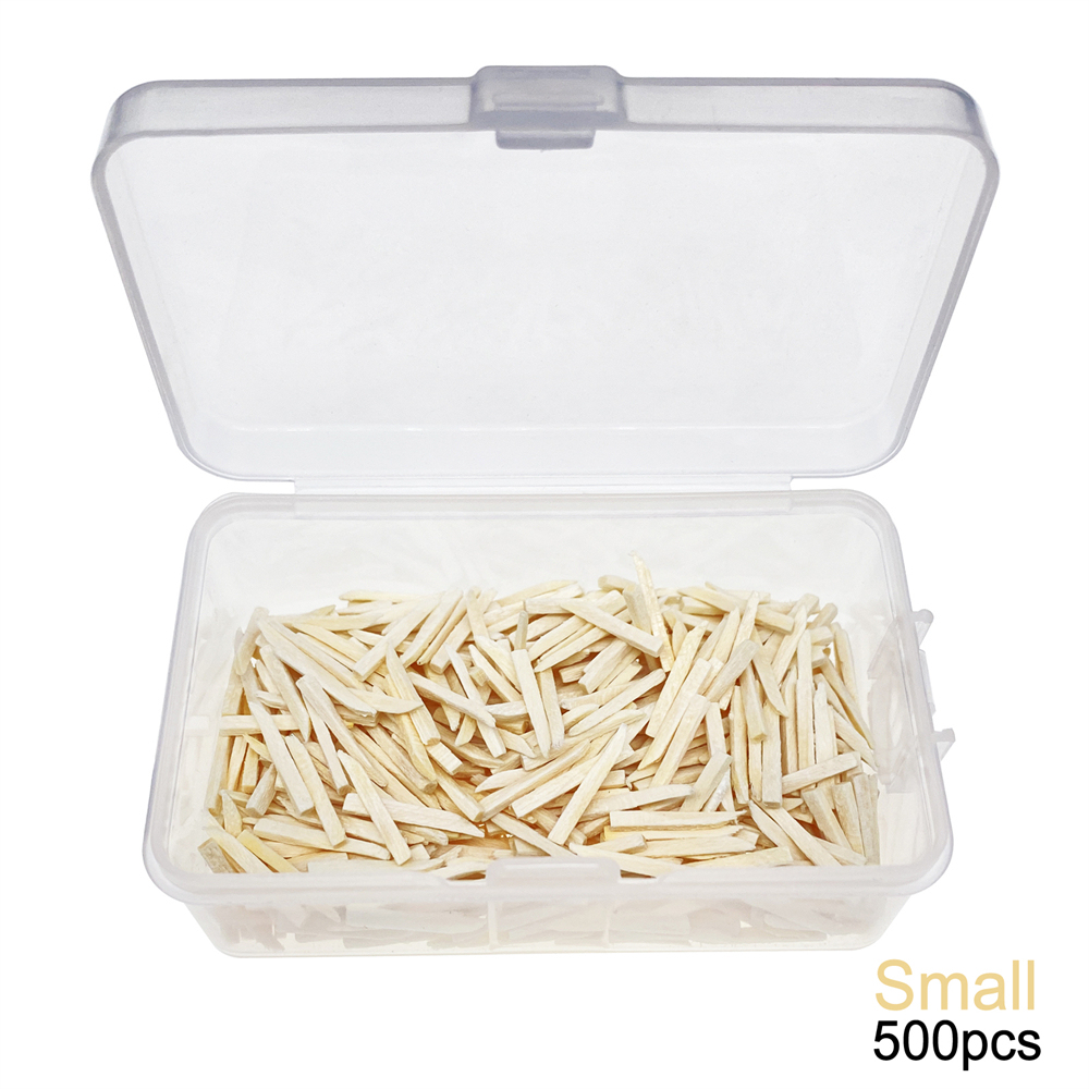 500Pcs Dental Wooden Interdental Wedges Contoured Matrices Wedges Tooth Gap