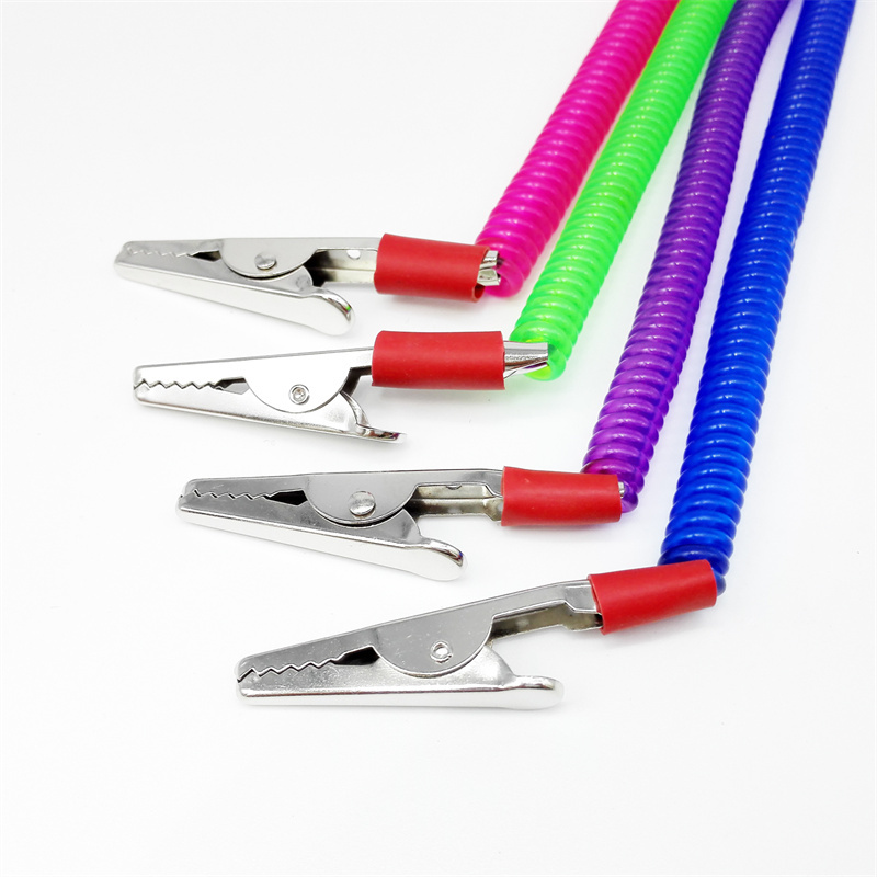 5 PCS Dental Patient Bib Clips Chains Napkin Holder Flexible Coil Plastic Chain
