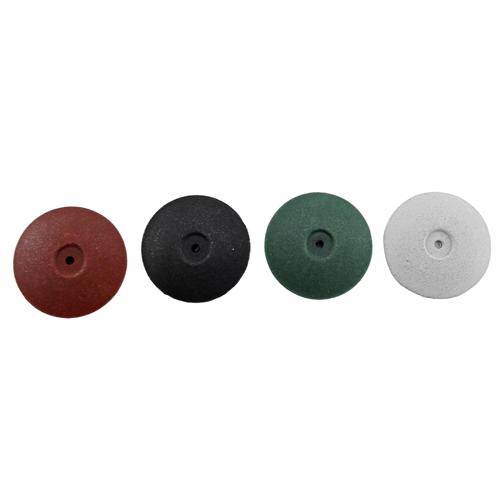 100 Pcs Dental Disc Wheels Rubber Grinding Polishing Rotary For Low Speed Machin
