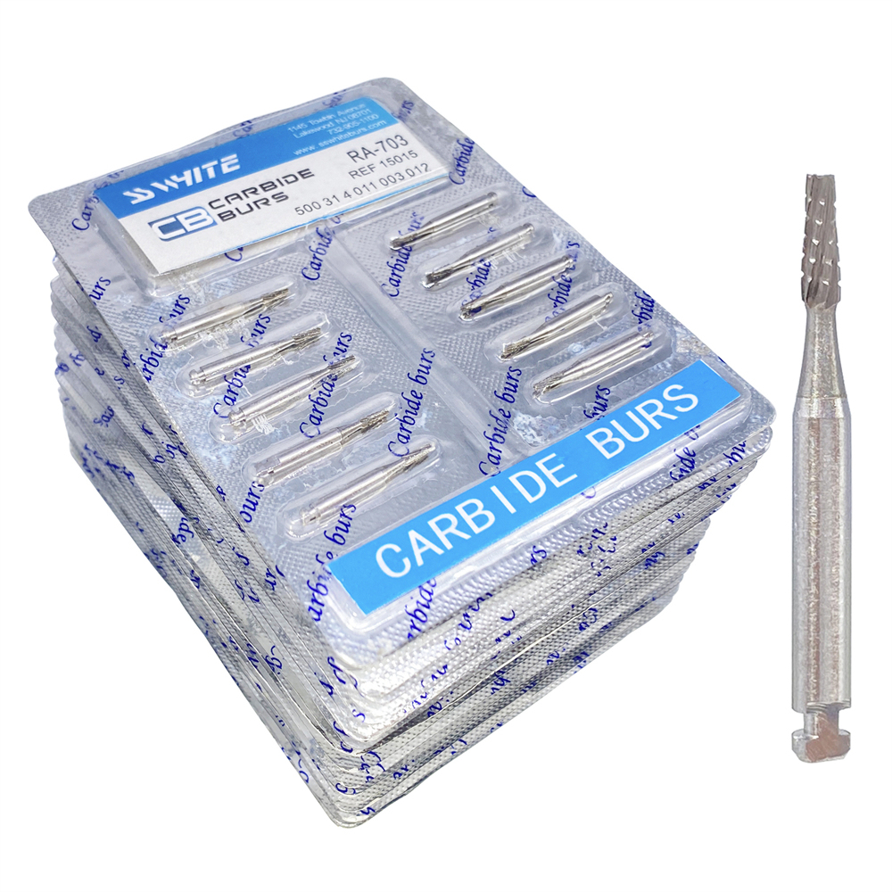 SS White Dental Carbide Burs RA 700/RA701/RA702/RA703 For Low Speed Handpiece