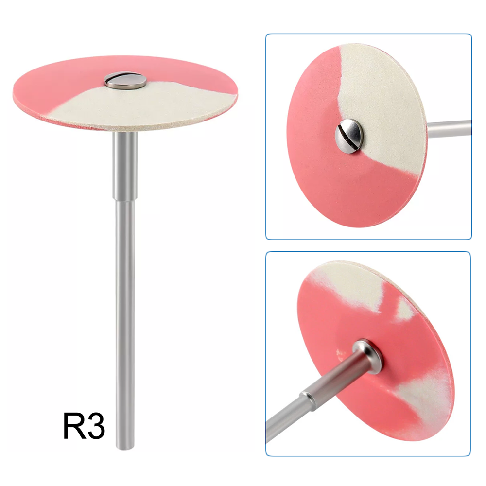 Dental Rubber Diamond Polisher Wheel Disc HP for Porcelain/Zirconia