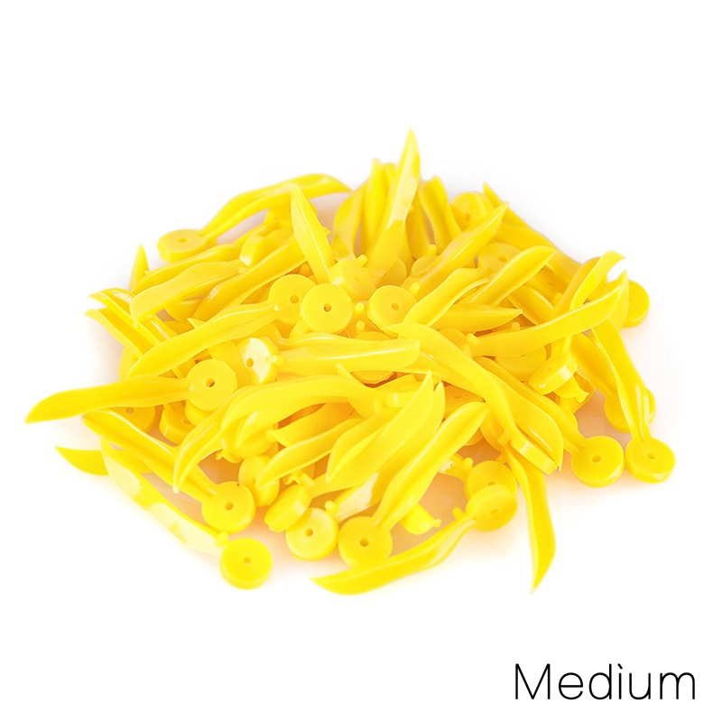 Dental Disposable Plastic Poly-Wedges with Holes 4 Sizes L/M/S/XS 40Pcs/Box