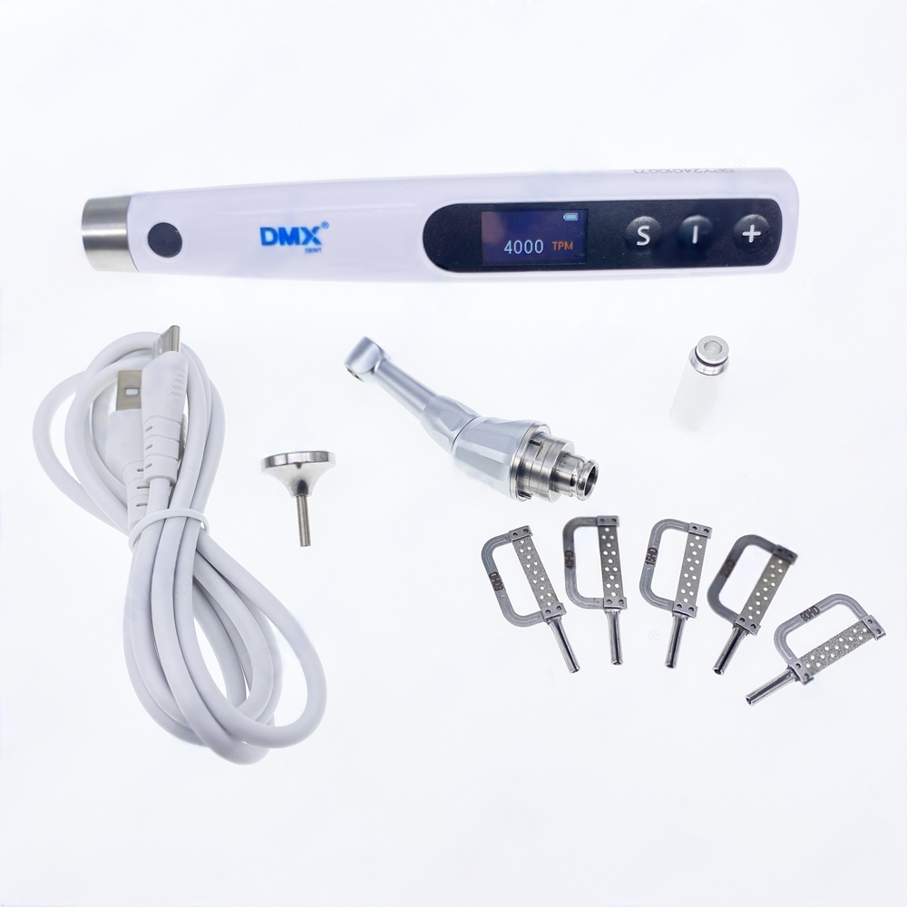 DMXDENT Dental Electric Orthodontics Interproximal Enamel Wireless Contra Angle Saw Blade Handpiece