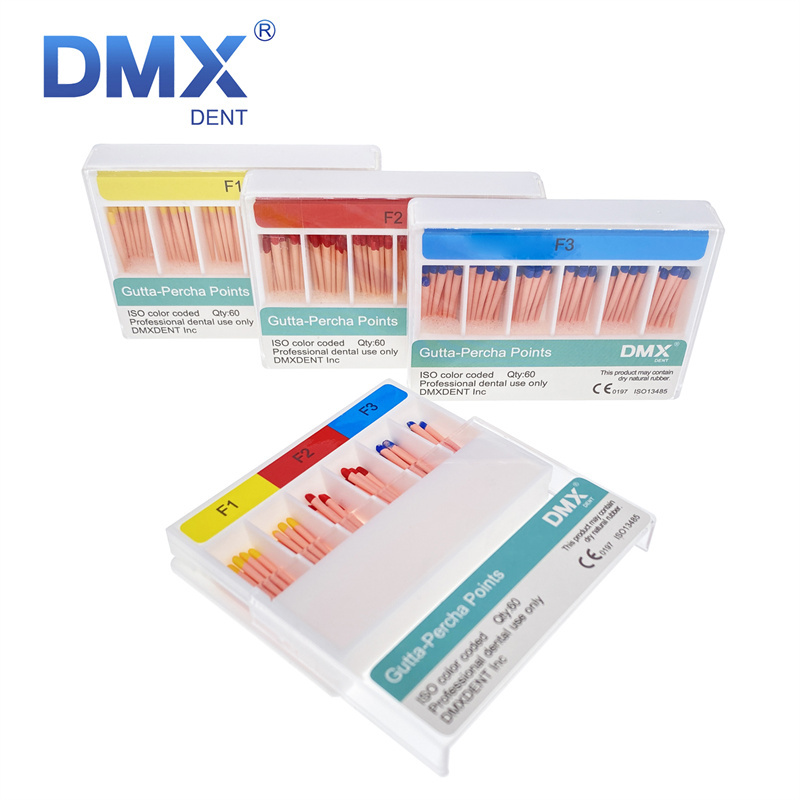 DMXDENT Dental Universal Endo Root Canal Gutta Percha Points F1/F2/F3/F1-F3