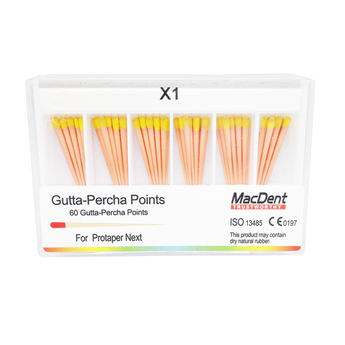 *MacDent Dental Obturation Protaper Next Gutta Percha Points Endo Root Canal X1 X2 X3 X1-X3