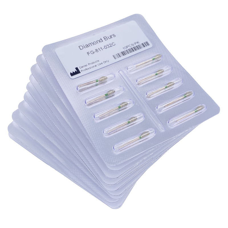 Dental Diamond Burs FG Occlusal Barrel 811/032C Coarse High Speed 10/50/100Pcs