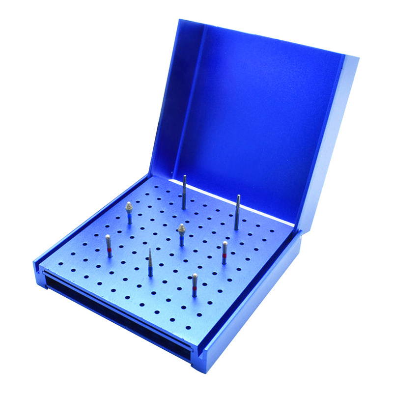 100 Holes Dental Burs Holder high speed diamond bur Block Holders Autoclavable