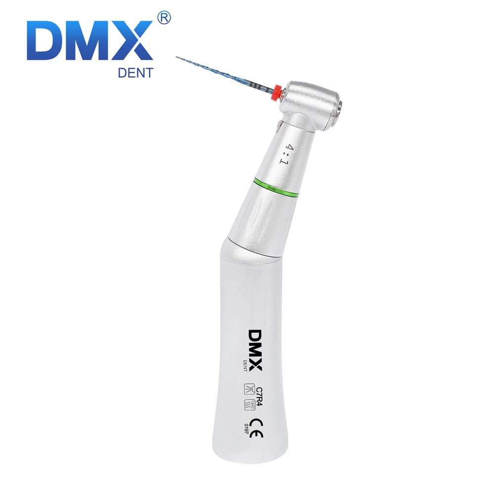 DMXDENT Dental 1:1 /4:1/16:1 Reduction Contra Angle Handpiece Push Button