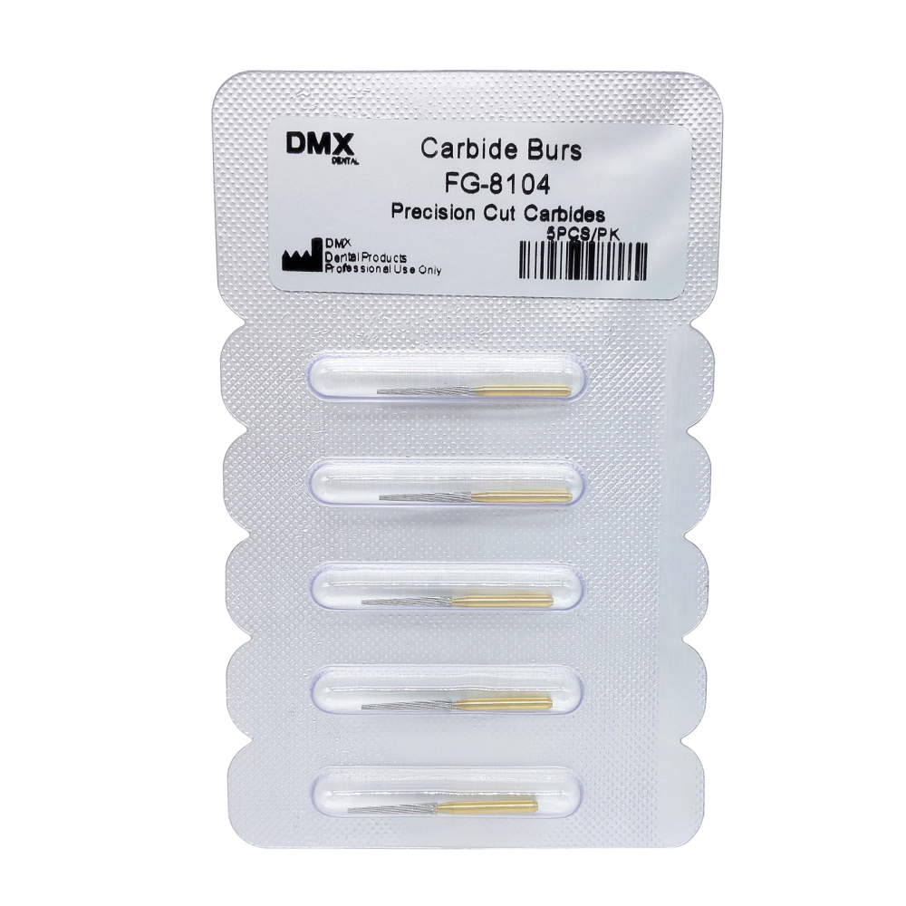 Dental Orthodontic Carbide Burs 23MM Debonding Finishing Tapper FG 8104