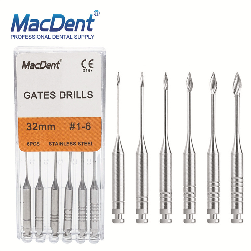 Macdent Gates Drill Dental Endodontic Root Canal Engine Files 28mm/32mm