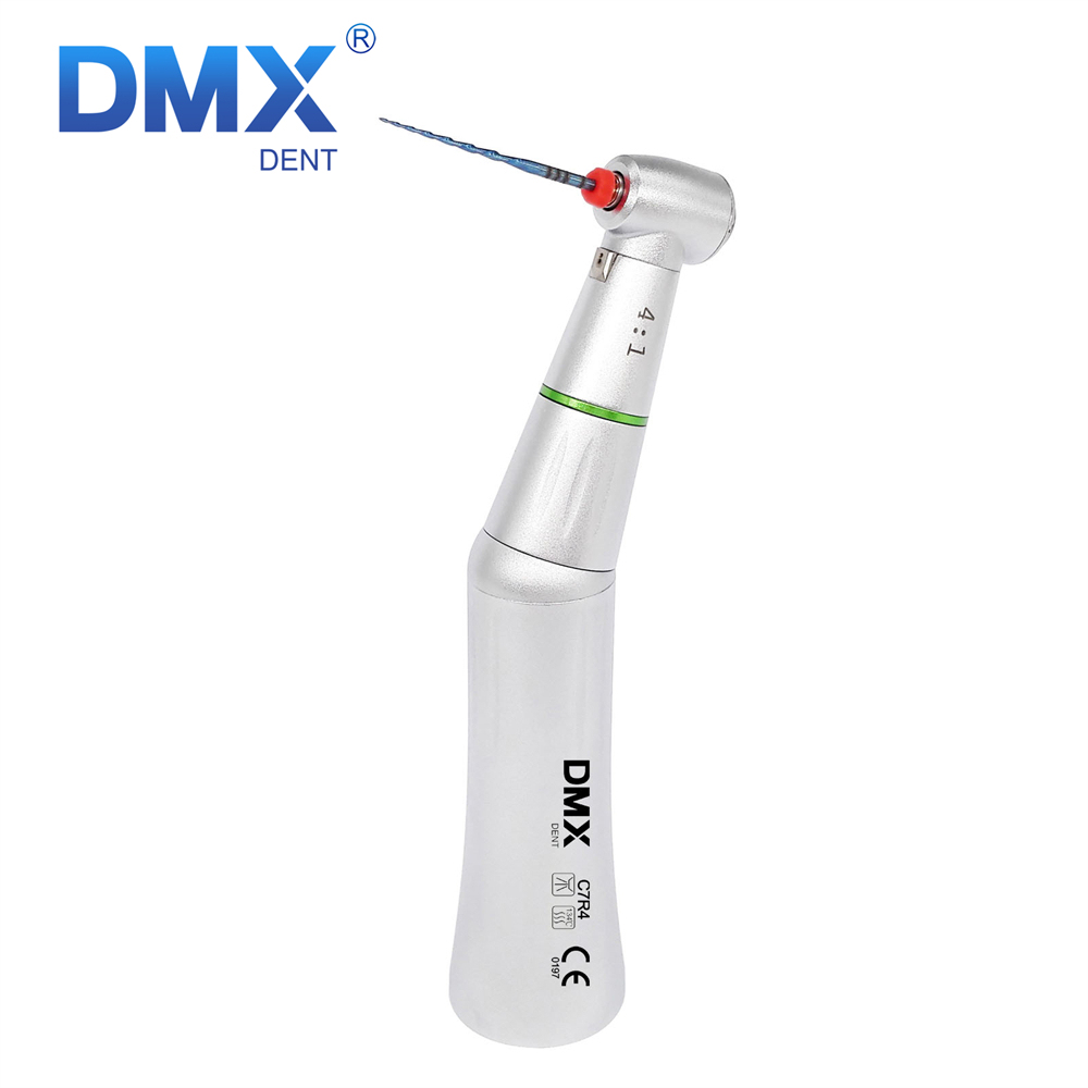 DMXDENT Dental 1:1 /4:1/16:1 Reduction Contra Angle Handpiece Push Button