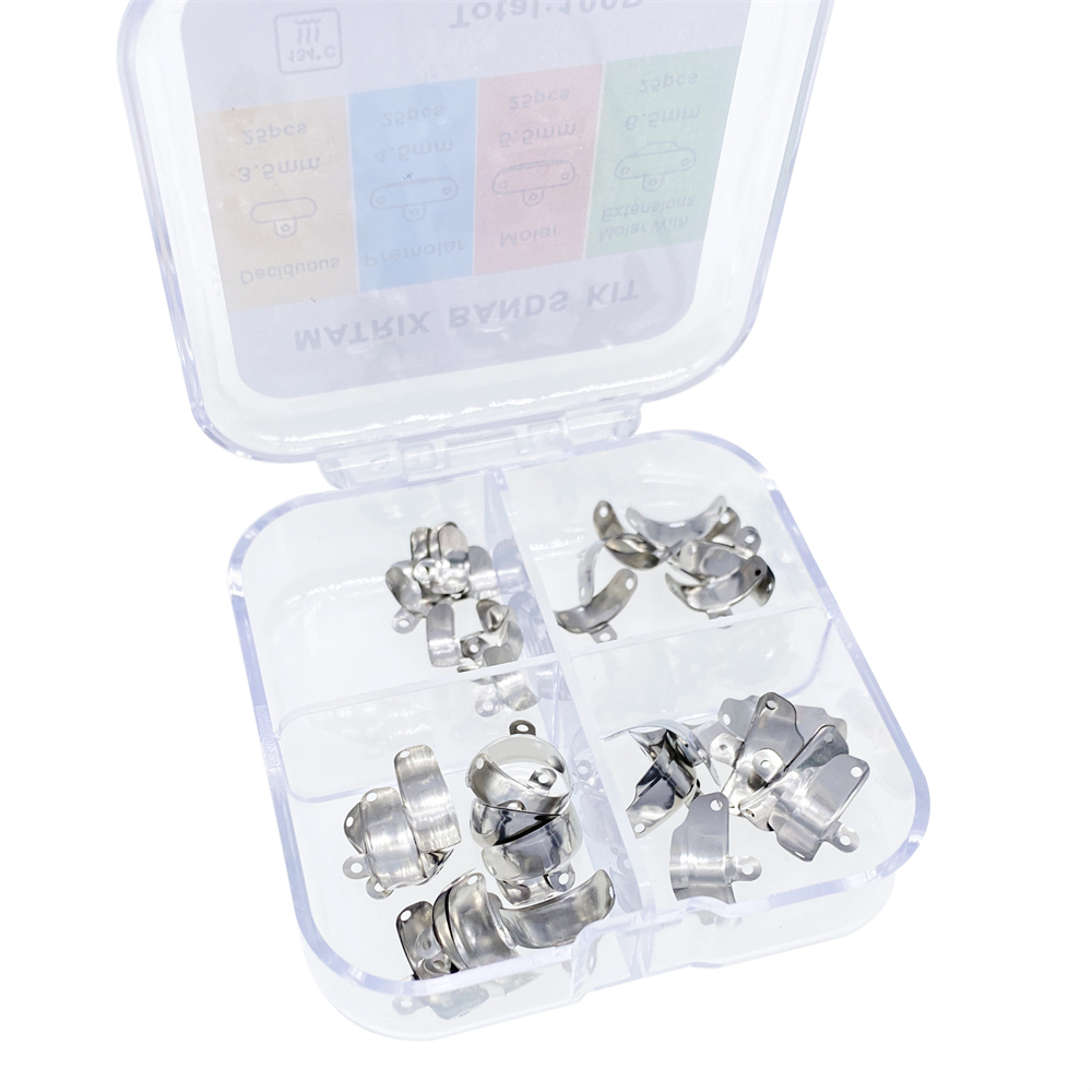 3.5-6.5mm Dental Matrix Bands Ring Sectional Matrice Clamp 100Pcs/Box