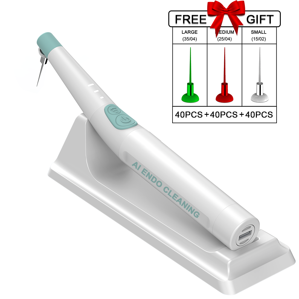 Dental Root Ultrasonic Clean Endodontic Activator Irrigator +120 Tips