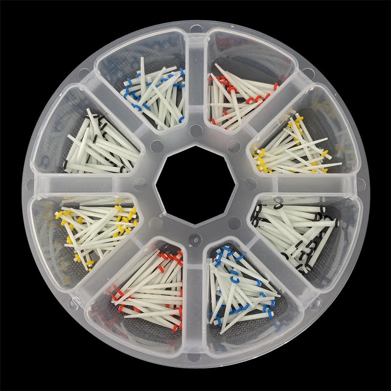 Dental Fiber Post Glass Straight /Quartz Screw Teeth Restorative 200Pcs/Box