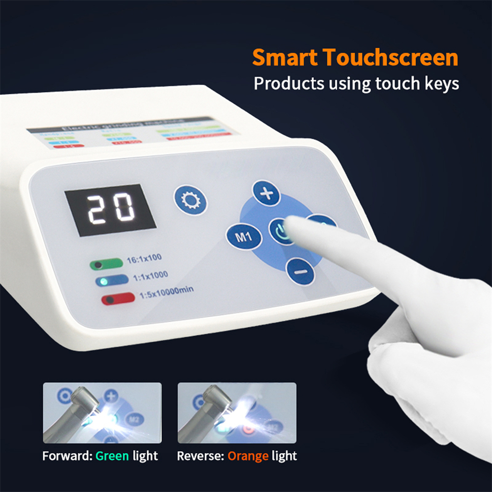 Dental Electric Micro Motor Smart Touch Screen Built-in LED Lighting System