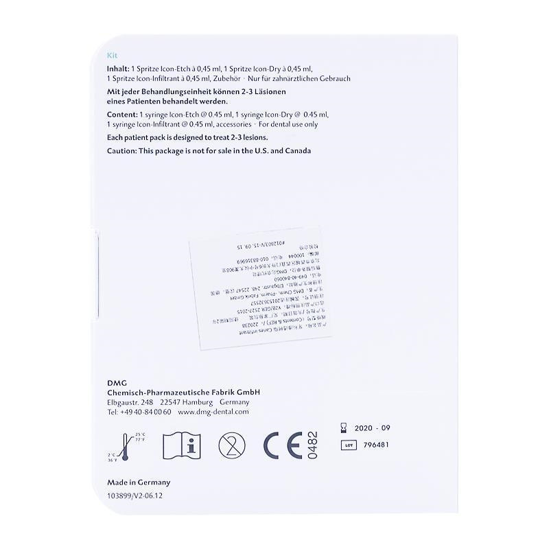 DMG Resin Icon Caries Infiltrant Smooth Surface for Anterior/Posterior Surface