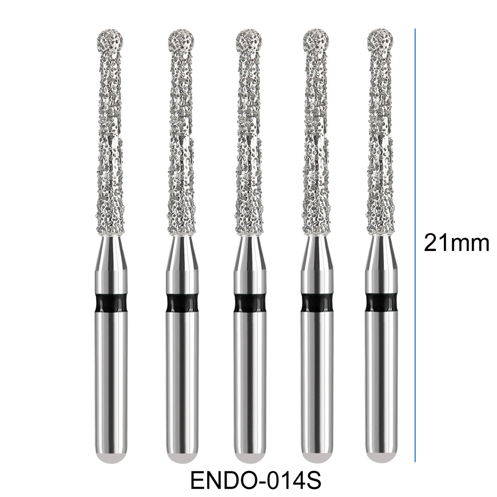 5Pcs Dental Diamond Burs Endo Access Bur Open Preparing Pulp Cavity Bur