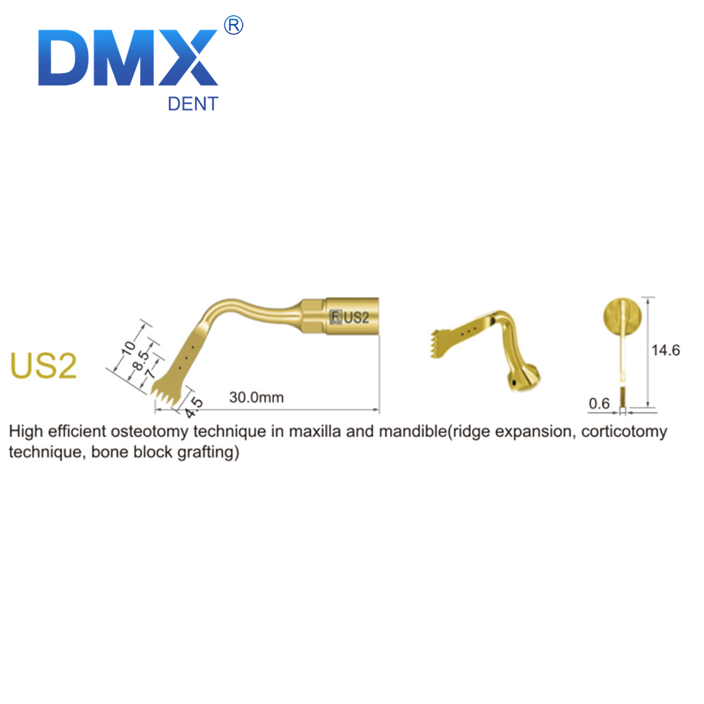 US1 US2 US3 US4 US5 US6 DMXDENT Dental Scaler Piezo Surgery Ultrasonic Tip Fit Woodpecker