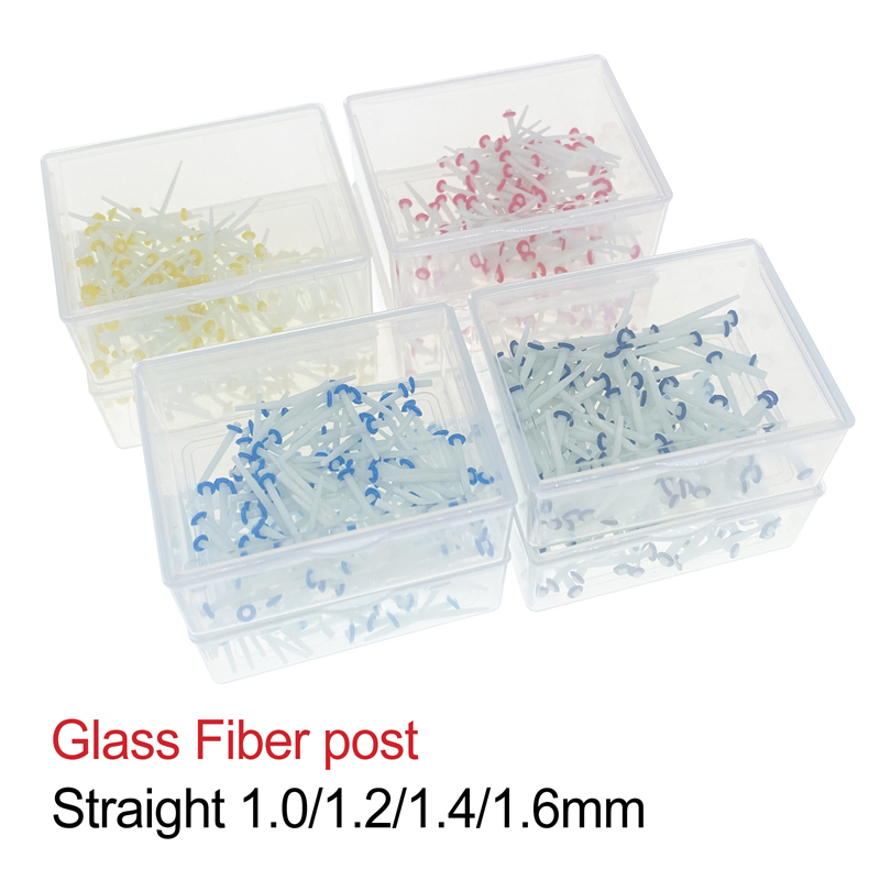 100 Pcs Dental Endo Glass Fiber Post Straight Restorative 1.0 1.2 1.4 1.6mm
