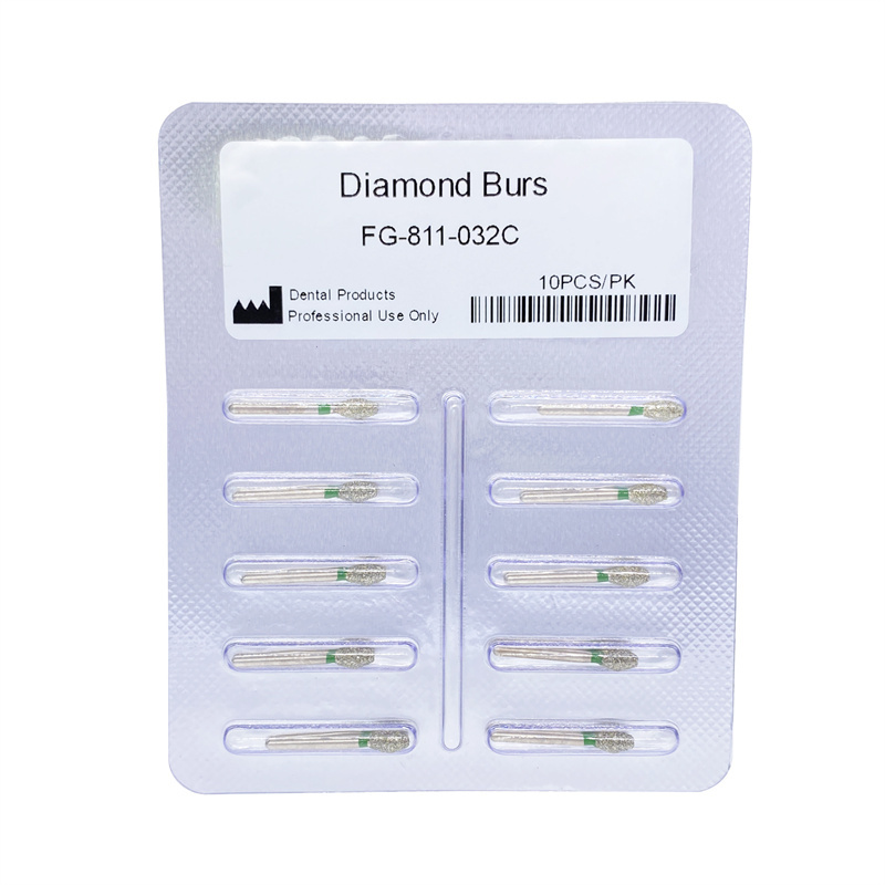 Dental Diamond Burs FG Occlusal Barrel 811/032C Coarse High Speed 10/50/100Pcs
