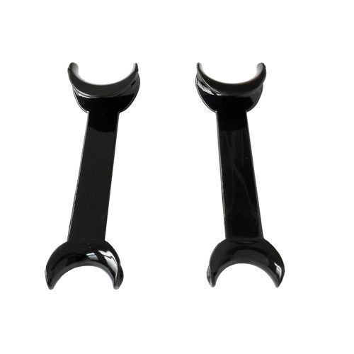 ****Dental Double-headed T-Shape Intraoral Cheek Lip Retractor Opener Black 10Pcs