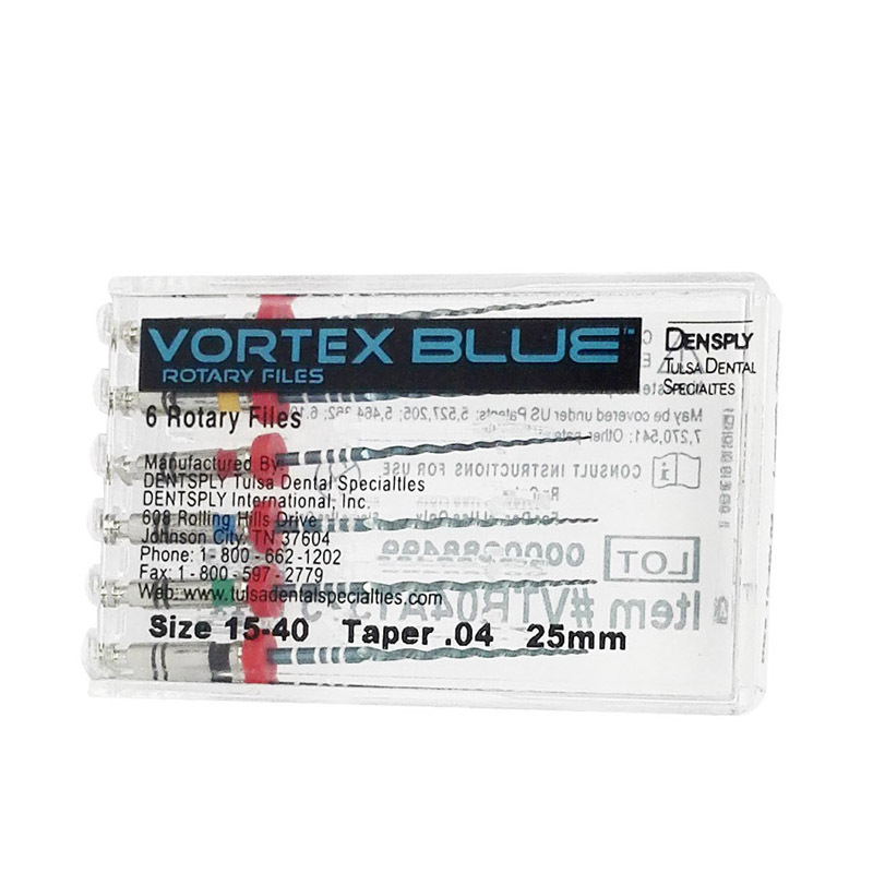 Dentsply Tulsa Vortex Blue Dental Rotary Files
