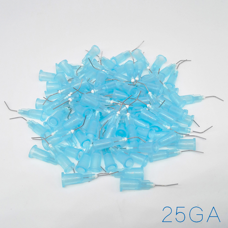 Dental Pre Bent Needle Tips All Size 100Pcs/Bag